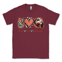 Burgundy Peace Love Dalmatians Classic Tee - Jasminsmagicworld