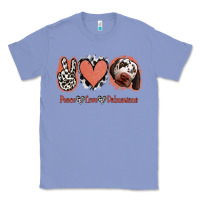 Colony Blue Peace Love Dalmatians Classic Tee - Jasminsmagicworld