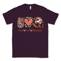 Plum Peace Love Dalmatians Classic Tee - Jasminsmagicworld