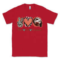 Red Peace Love Dalmatians Classic Tee - Jasminsmagicworld