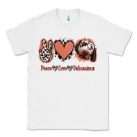 White Peace Love Dalmatians Classic Tee - Jasminsmagicworld