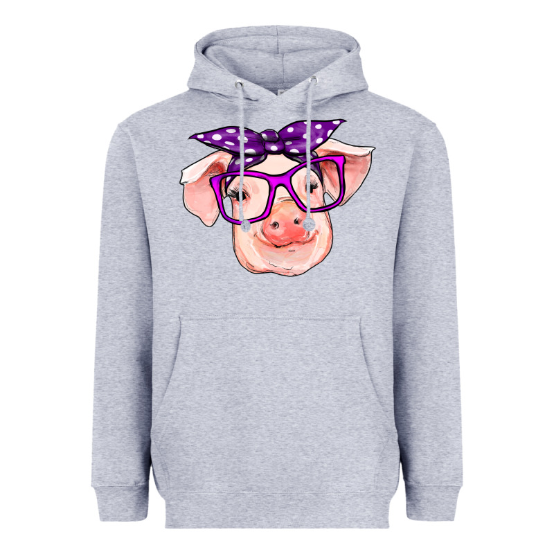 Pig With Bandana Heavyweight Hoodie by RanaPortraitStore | Teevron