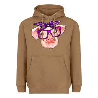 Toasted Coconut pig with bandana Heavyweight Hoodie - RanaPortraitStore