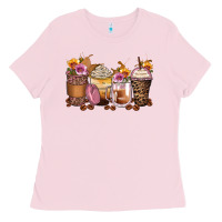 Bubblegum Pink leopard rose glitter flowers coffee cups Ladies Tee - Zillion Design Studio