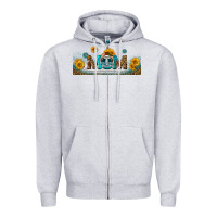 Heather Grey american football mom libbey glass Zipper Hoodie - BundleAndBundleShop
