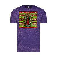 Cloud Purple our lady of Guadalupe Christmas Vintage Tee - Jasminsmagicworld