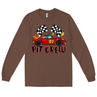 Chestnut pit crew boys birthday race car Long Sleeve Tee - MaliasSmallBusiness