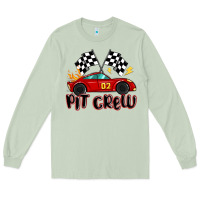 Matcha pit crew boys birthday race car Long Sleeve Tee - MaliasSmallBusiness