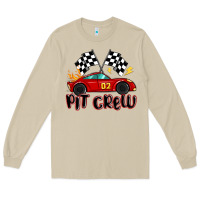 Mushroom pit crew boys birthday race car Long Sleeve Tee - MaliasSmallBusiness