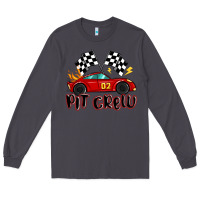 Smoke pit crew boys birthday race car Long Sleeve Tee - MaliasSmallBusiness