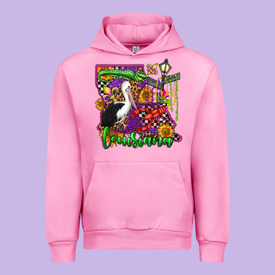Louisiana Urban Hoodie Designed By Oliviacreatesart