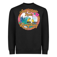 Black salt water heals everything Heavyweight Sweatshirt - Jasminsmagicworld