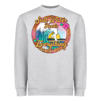 Heather Grey salt water heals everything Heavyweight Sweatshirt - Jasminsmagicworld
