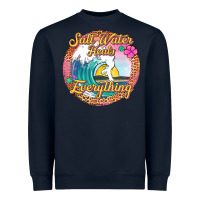 Navy salt water heals everything Heavyweight Sweatshirt - Jasminsmagicworld