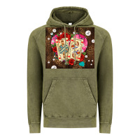 Vintage Olive playing cards and pearls Vintage Hoodie - AdoDesignShop