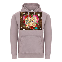 Vintage Zinc playing cards and pearls Vintage Hoodie - AdoDesignShop