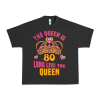 Pigment Black the queen is 80 long live the queen Urban Heavy Tee - Jasminsmagicworld