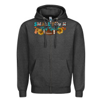 Charcoal Heather small town big spirit Zipper Hoodie - BundleAndBundleShop