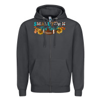 Smoke small town big spirit Zipper Hoodie - BundleAndBundleShop