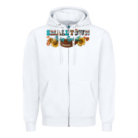 Small Town Big Spirit Zipper Hoodie | Teevron