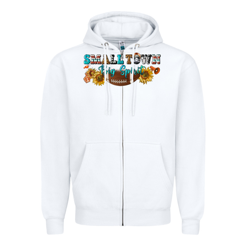 Small Town Big Spirit Zipper Hoodie by BundleAndBundleShop | Teevron