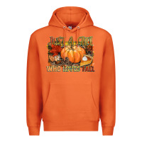 Carrot Just a girl who loves Fall Premium Hoodie - NancyCooperArtShop