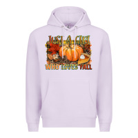Lilac Just a girl who loves Fall Premium Hoodie - NancyCooperArtShop