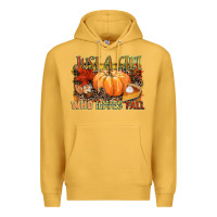 Mustard Just a girl who loves Fall Premium Hoodie - NancyCooperArtShop