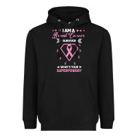 Black I am a Breast Cancer Survivor What is Your Superpower Heavyweight Hoodie - Bettercallsaul