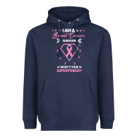 Navy I am a Breast Cancer Survivor What is Your Superpower Heavyweight Hoodie - Bettercallsaul