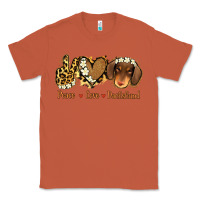 Copper Peace Love Dachshund Classic Tee - Jasminsmagicworld