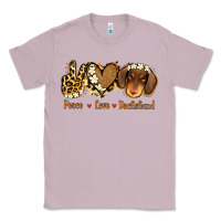 Lilac Peace Love Dachshund Classic Tee - Jasminsmagicworld