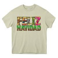 Mossy feliz navidad with pattern Heavy Core Tee - texasbilliewilder