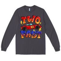 Smoke two fast boys birthday racing car Long Sleeve Tee - MaliasSmallBusiness