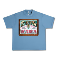 Pebble Blue western bull skull mama mousepad Urban Heavy Tee - BarkalooDesign