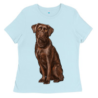 Baby Blue labrador retriever Ladies Tee - RanaPortraitStore