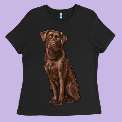 Labrador Retriever Ladies Tee Designed By Ranaportraitstore