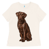 Bone labrador retriever Ladies Tee - RanaPortraitStore