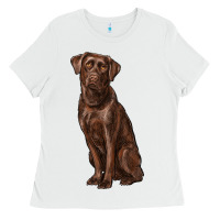 White labrador retriever Ladies Tee - RanaPortraitStore
