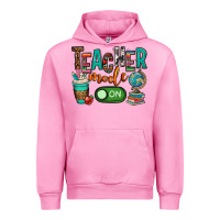 Fuchsia Pink teacher mode on Urban Hoodie - OliviaCreatesArt
