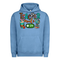 Pigment Pebble Blue teacher mode on Urban Hoodie - OliviaCreatesArt