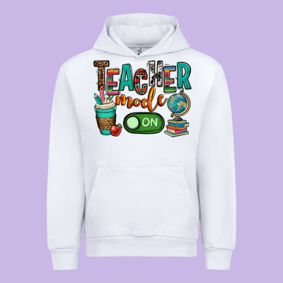 Teacher Mode On Urban Hoodie Designed By Oliviacreatesart