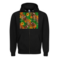 Black american football with sunflower tumbler Zipper Hoodie - BundleAndBundleShop