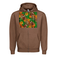 Chestnut american football with sunflower tumbler Zipper Hoodie - BundleAndBundleShop