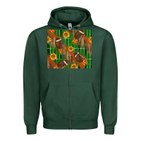 Sports Green american football with sunflower tumbler Zipper Hoodie - BundleAndBundleShop