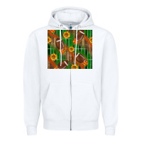 White american football with sunflower tumbler Zipper Hoodie - BundleAndBundleShop