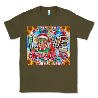 Army Green Love Christmas highland cow Classic Tee - CowhideDigitalArt