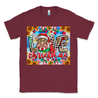 Burgundy Love Christmas highland cow Classic Tee - CowhideDigitalArt