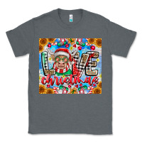 Charcoal Heather Love Christmas highland cow Classic Tee - CowhideDigitalArt