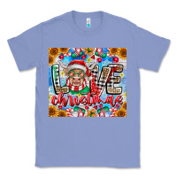 Colony Blue Love Christmas highland cow Classic Tee - CowhideDigitalArt